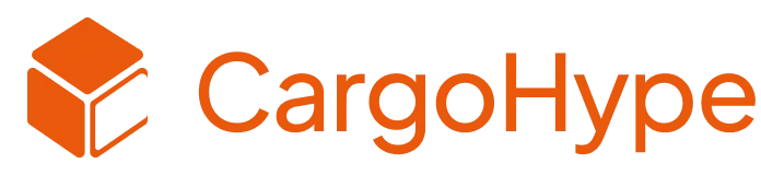 CargoHype logo with an orange cube icon to the left of the company name in orange text.